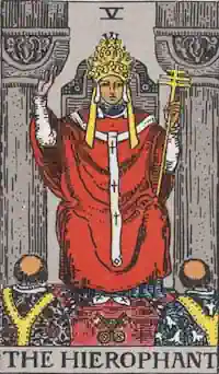 The Hierophant  Tarot Card